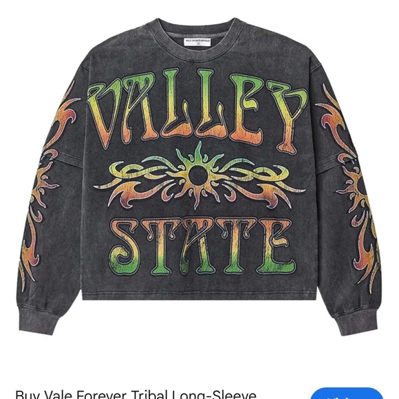 Vale Forever Other - Vale Forever Black Tribal Logo Long Sleeve Tee